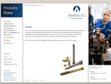 Tablet Screenshot of andresag.ch